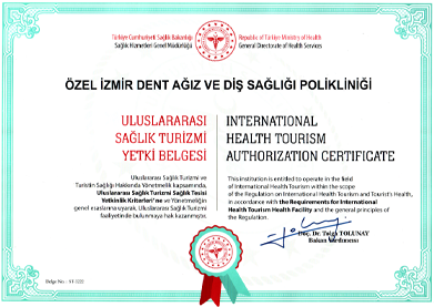 Uluslararası Sağlık Turizmi Yetki Belgesi